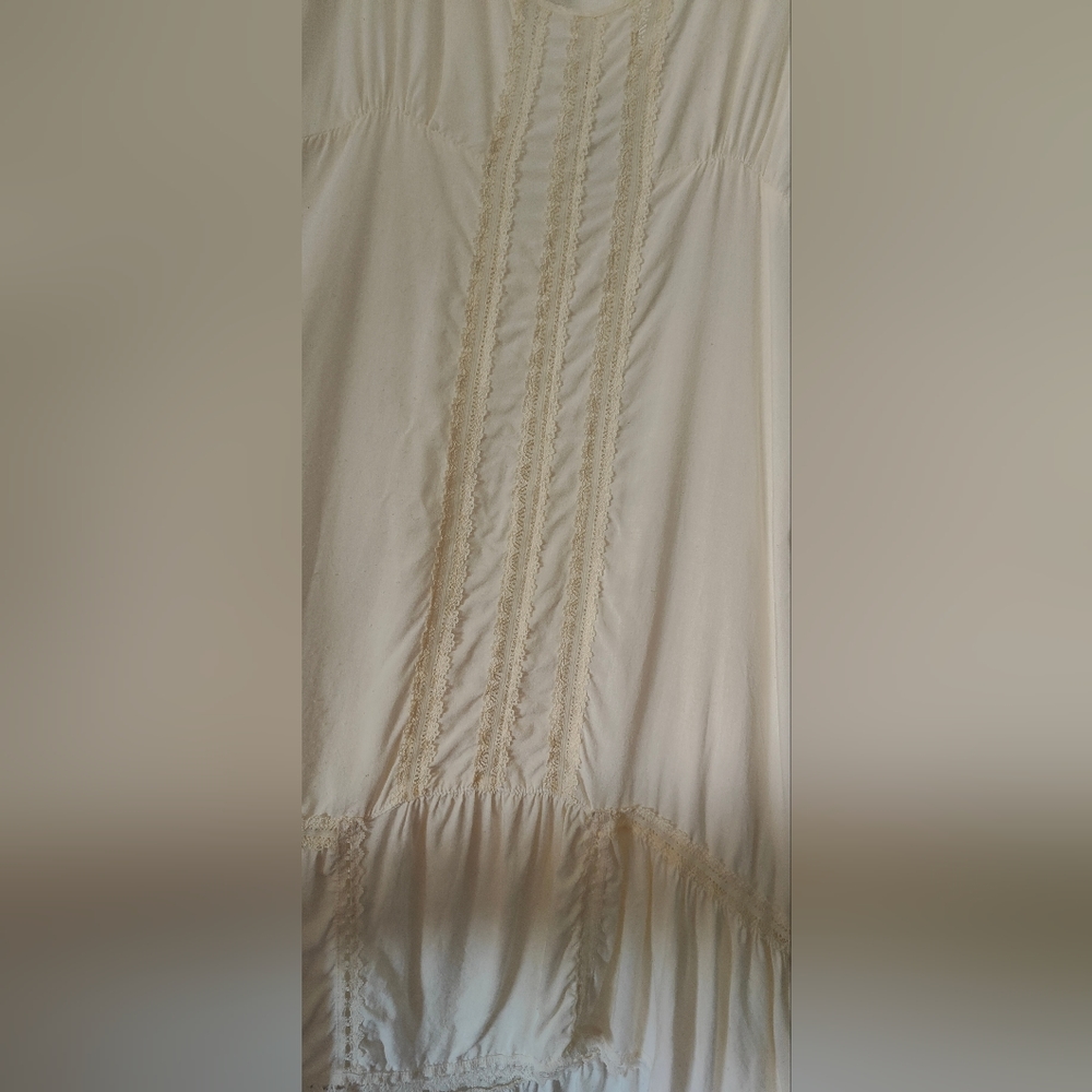 Free People Cream High-Low Sleeveless Dress - Picture 3 of 6